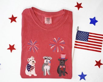 Schnauzer 4th of July shirt, Schnauzer, Schnauzer shirt, Schnauzer mom, Schnauzer gift, Schnauzer lover, Schnauzer 4th of July,Schnauzer tee