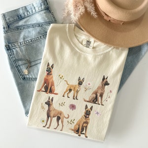 Belgian Malinois Cottagecore t shirt, Belgian Malinois shirt, Belgian Malinois, Belgian Malinois gifts, Belgian Malinois mom, Malinois tee