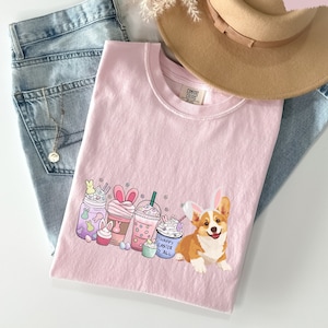 Corgi Easter Shirt, Corgi Shirt, Spring shirt, Cute Spring Shirt, Happy Easter Shirt, Spring teacher shirt, Corgi Easter, Corgi mom, Corgi