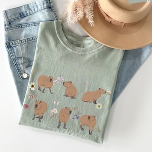 Capybara Cottagecore Shirt, Capybara, Capybara shirt, Capybara gift, Capybara t shirt, Capybara Tee, Capybara lover, animal lover shirt