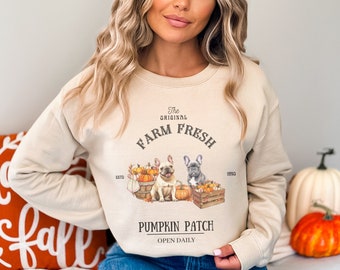 Pumpafält Fransk Bulldogg-tröja, Pumpafält-tröja, Fransk Bulldogg-tröja, Fransk Bulldogg-presenter, Fransk Bulldogg-present, Frenchie