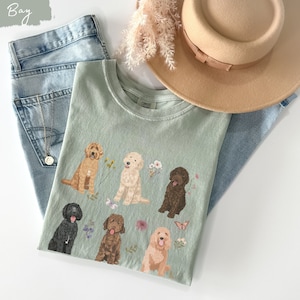 Golden doodle cottagecore t shirt, Golden Doodle, Golden doodle mom, Golden doodle gifts, goldendoodle, Golden doodle sweatshirt,cottagecore