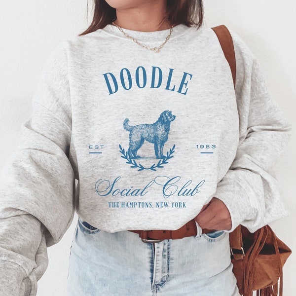 Goldendoodle Social Club Sweatshirt, Goldendoodle Sweatshirt, Golden Doodle mom, Doodle Dog, Golden doodle gift, Goldendoodle