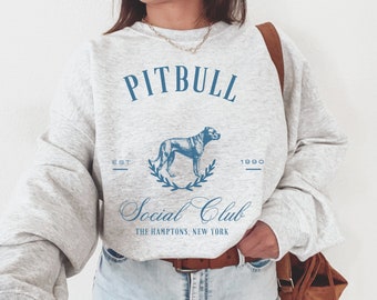 Sudadera Pitbull Social Club, sudadera Pitbull, perro Pitbull, mamá Pitbull, regalos Pitbull, pitbull, dueño Pitbull, camiseta Pitbull, Pitbull