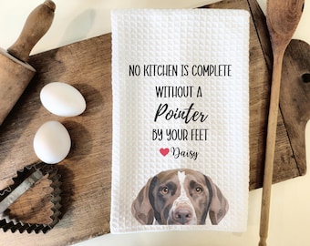 Custom German Shorthaired Pointer Kitchen Towel, German Shorthaired Pointer gift, custom dog kitchen towel, German Shorthaired Pointer mom