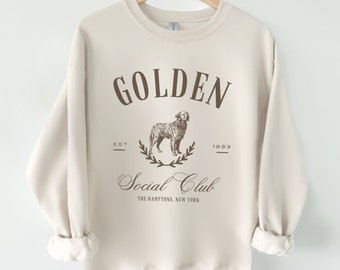 [RETRIEVER CLUB]UNISEX●RETRIEVER DOLL CREWNECK Golden Retriever 'beau' Unisex 50/50 Crewneck Sweatshirt - Etsy