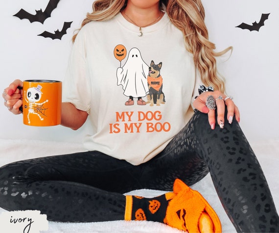 Custom Heeler Ghost Dog Halloween shirt, Heeler t shirt, Heeler gifts, Australian Cattle dog, Dog Halloween shirt, Fall dog, Heeler mom