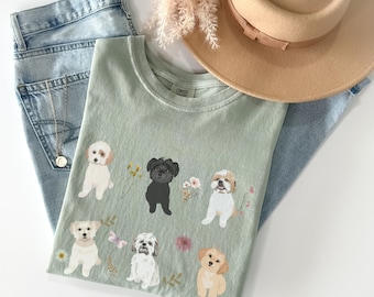 Shih Tzu cottagecore t shirt, Shih tzu  t shirt, Shih tzu gifts, Shih tzu, Shih tzu mom, Shih tzu owner, Shih tzu lover, Dog mom tee