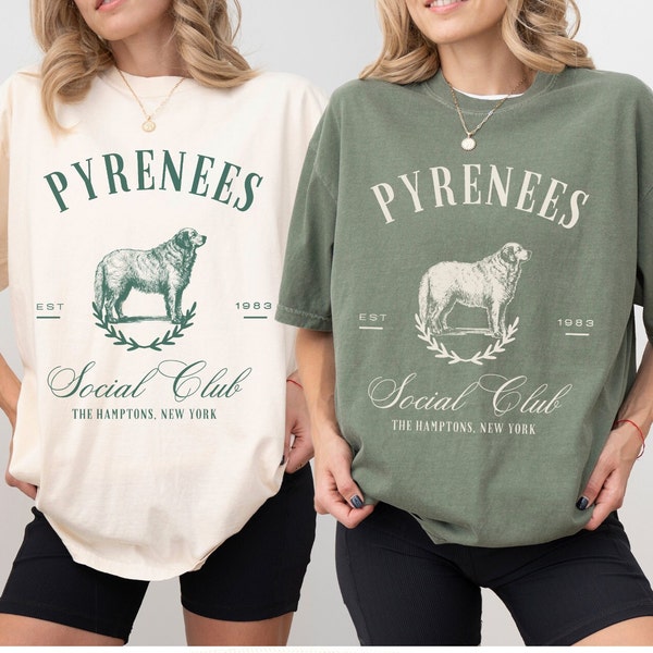 Custom Great Pyrenees Social Club shirt, Great Pyrenees shirt, Pyrenees Gift, Pyrenees mom, Great Pyrenees, Pyrenees tee, Pyrenees owner