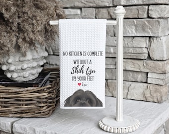 Custom Shih tzu Dog Kitchen Towel, Shih tzu dog gift, custom kitchen dog towel, Shih tzu dog, Shih tzu dog mom, Shih tzu dog lover, dog mom