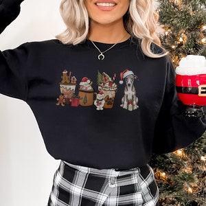 Italian Greyhound Christmas Dog Sweatshirt, Greyhound, Greyhound gift, Christmas Dog Sweatshirt, Greyhound mom, Greyhound Christmas