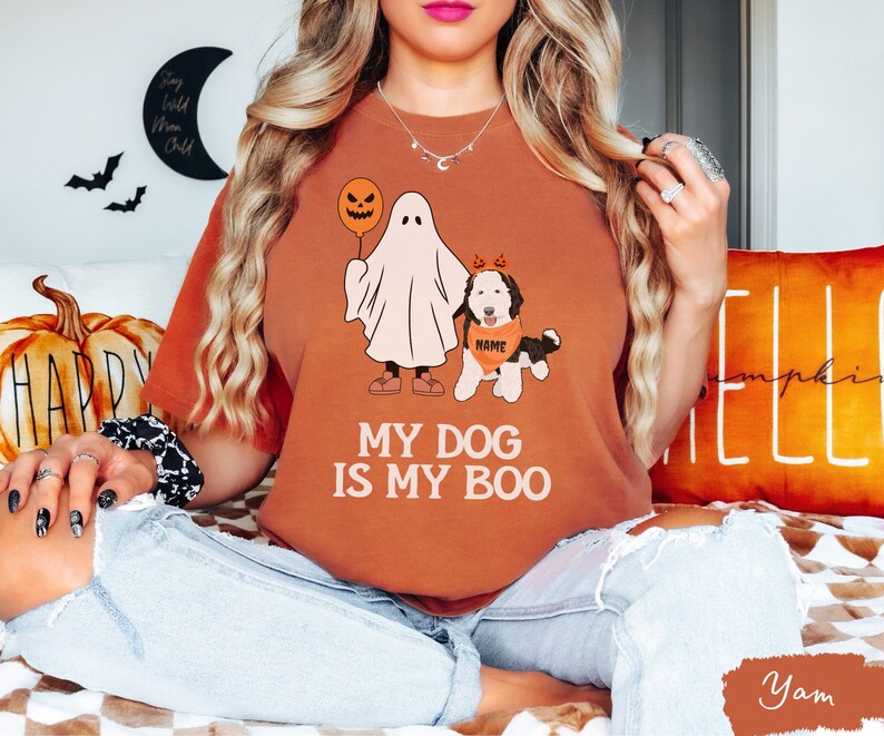 Custom Sheepadoodle dog Halloween shirt, Sheepadoodle shirt, Sheepadoodle, Sheepadoodle gift, Sheepadoodle mom,Halloween dog shirt image 6