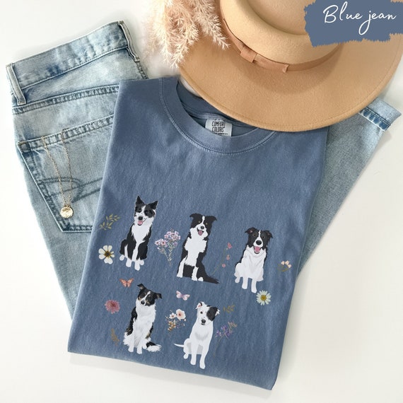 Border Collie Cottagecore Shirt, Border Collie shirt, Border Collie mom, Border Collie gifts, Border Collie tee, Border Collie dog
