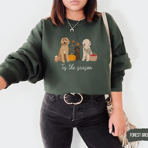 Goldendoodle fall Dog sweatshirt, Golden doodle sweatshirt, Goldendoodle, Golden doodle mom, Golden doodle gifts, goldendoodle, Doodle dog