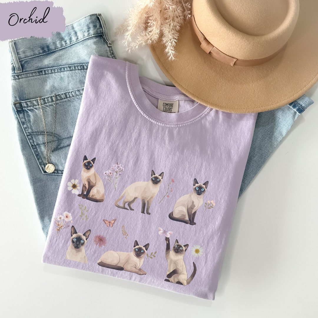 Siamese Cat Cottagecore T Shirt Siamese Cat Siamese Cat Etsy