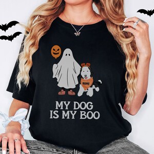 Custom Sheepadoodle dog Halloween shirt, Sheepadoodle shirt, Sheepadoodle, Sheepadoodle gift, Sheepadoodle mom,Halloween dog shirt image 2