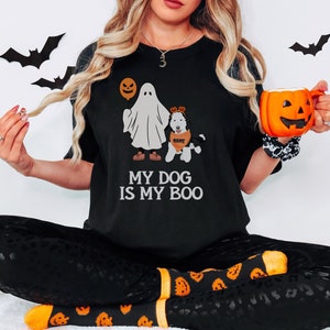 Custom Sheepadoodle dog Halloween shirt, Sheepadoodle shirt, Sheepadoodle, Sheepadoodle gift, Sheepadoodle mom,Halloween dog shirt image 4