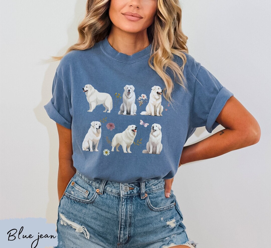 Great Pyrenees Cottage Core Shirt, Great Pyrenees Shirt, Great Pyrenees