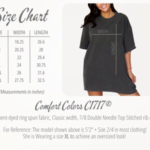 a women's size chart for a t - shirt dress