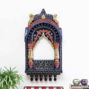 Wooden mirror frame | Home decors | Traditional indian Jharokha  | Vintage wall | Wooden Frames | Vintage look