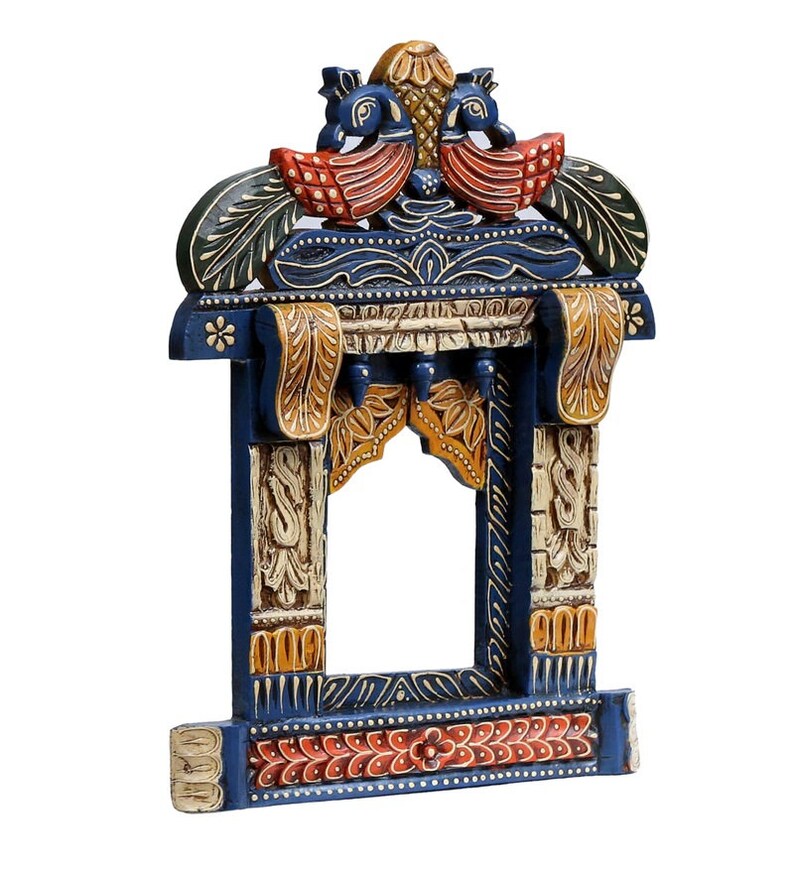 Traditional Indian Jharokha Mirror Frame Mirror Wall Decore Wall Hangings Wooden Photo Frame Home Decor Furniture image 10