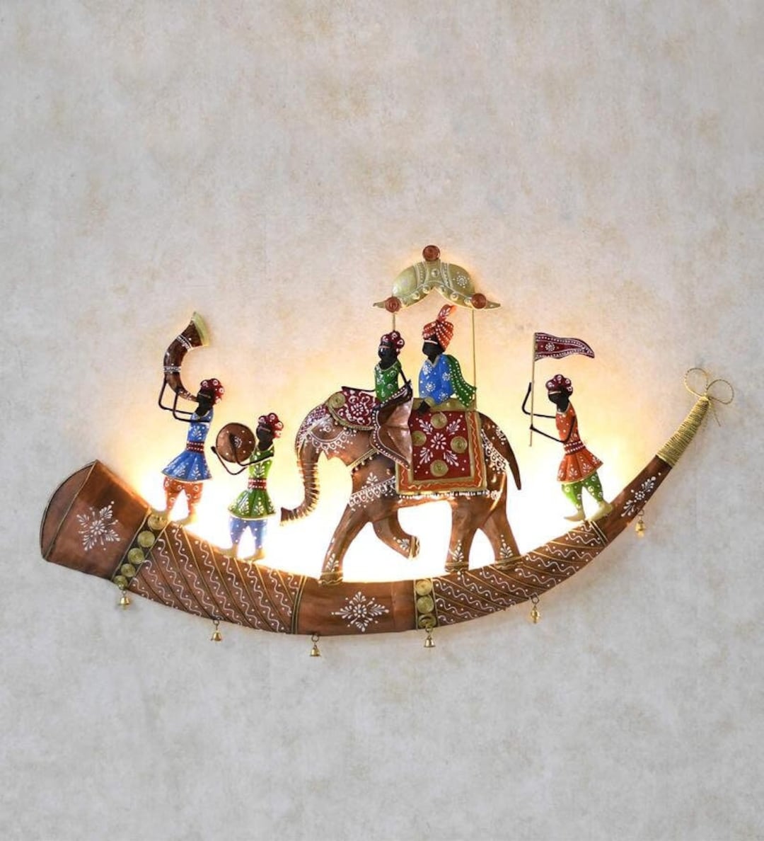 Traditional Indian Wall Decor Metal Wall Decor Metal Trump Etsy