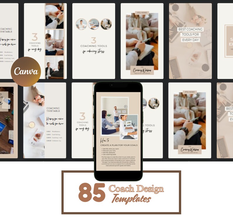 Instagram Template Coach Canva Template, Life Coach Instagram Template ...