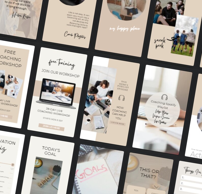 Instagram Template Coach Canva Template, Life Coach Instagram Template ...