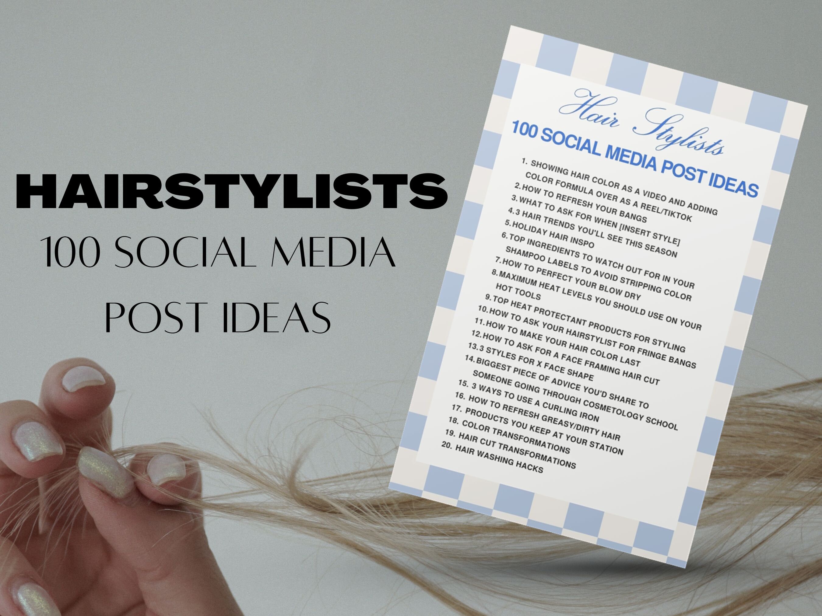 Hairstylist Insta - Etsy