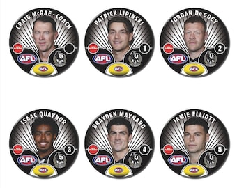 2026 Collingwood/Magpies PLAYERS Pin Badges