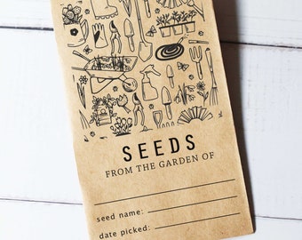 Seed Packets | Seed Envelopes | Seed Labeling | From the Garden Of | Seed Name | Date Picked | Vintage Seed Packet | Seeds To Sow