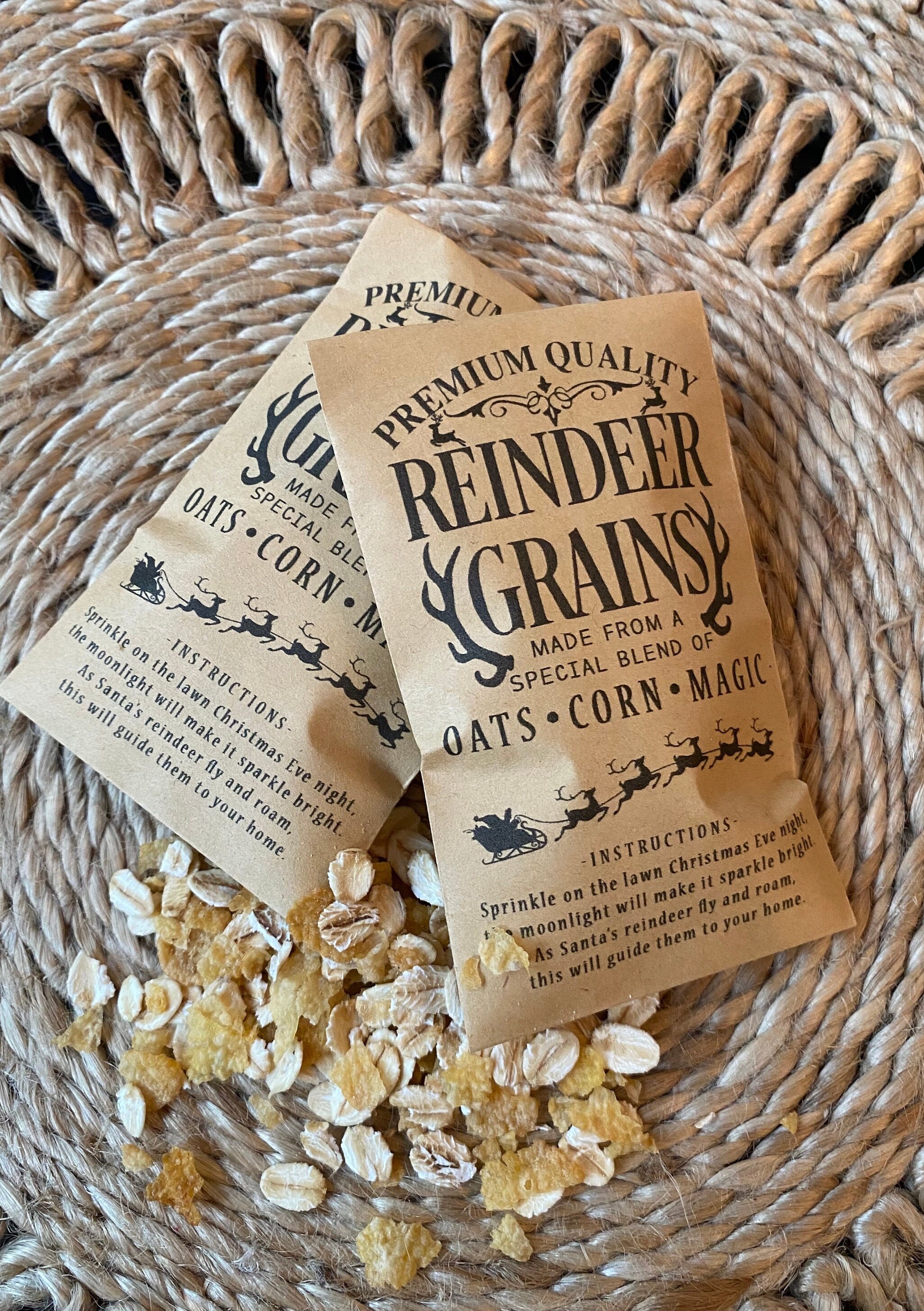 Sacchetti Renne Magiche – 3 Sacchetti Con Polvere Magica Per La Vigilia Di Natale, Regalo Per Bambini, Riempimento Calze - Foto 8