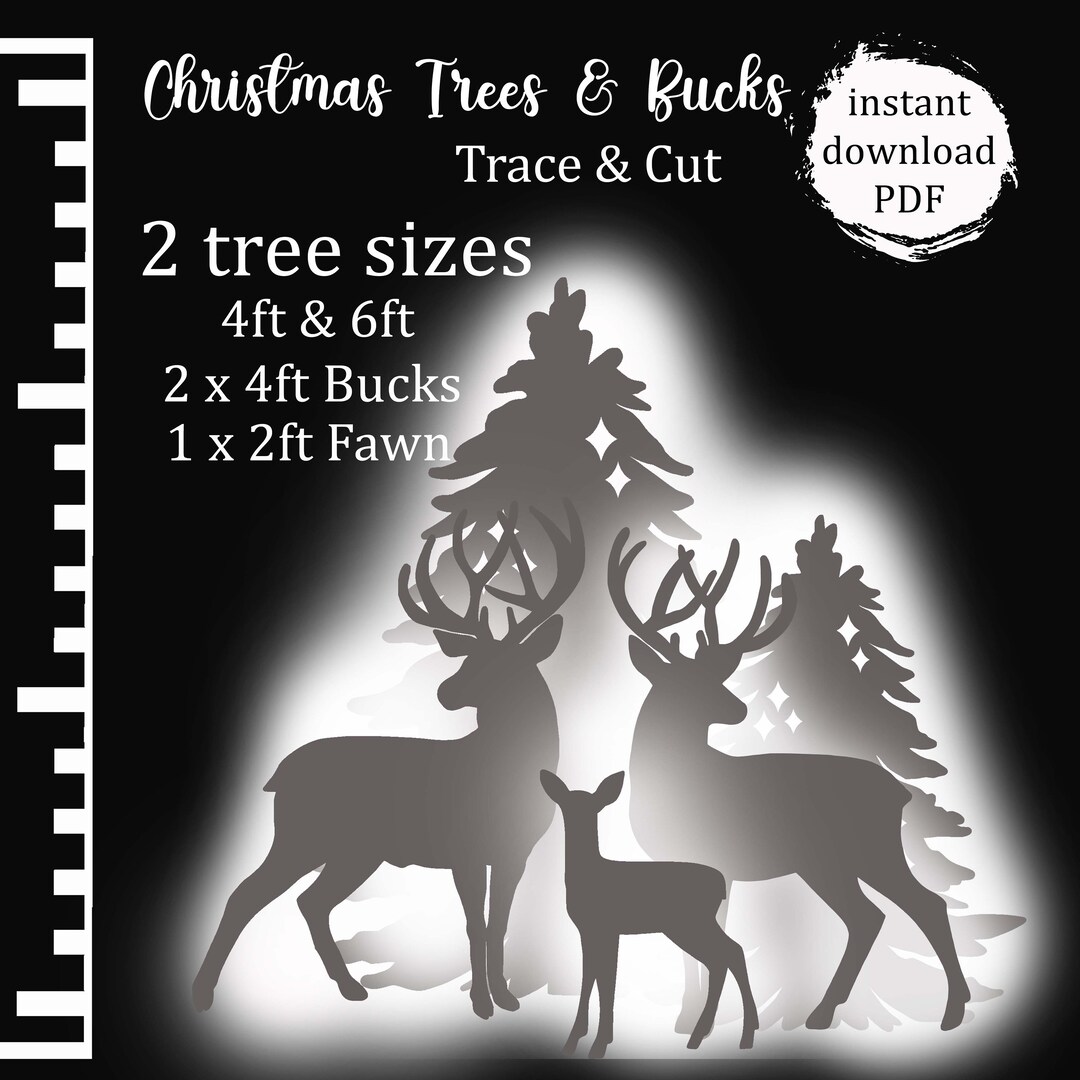Christmas Trace and Cut Template, Printable Trace and Cut Christmas