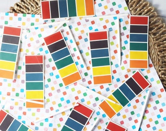 Galleta comestible con paleta de pintura arcoíris, paleta de galletas PYO
