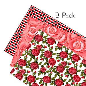 CAKE WRAP Value Pack, Edible Icing, Cake Decorating, Roses Icing Sheet, Icing Sheet for Cake, Cake, Cake Decor, Edible Cake Wrap