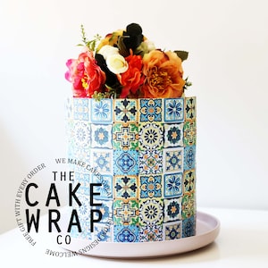 TILE CAKE WRAP, Edible Icing, Cake Wrap, Icing Sheet, Icing Sheet for Cake, Cake, Cake Decorating, Edible Cake Wrap