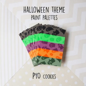 PYO COOKIE PALETTE, Paint Your Own Cookie, Edible Paint Palette, Paint a Cookie, Edible Paint, Halloween Paint Palette