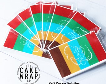 PYO COOKIE, Paint Your Own Cookie, Christmas Edible Paint Palette, Paint a Cookie, Edible Paint