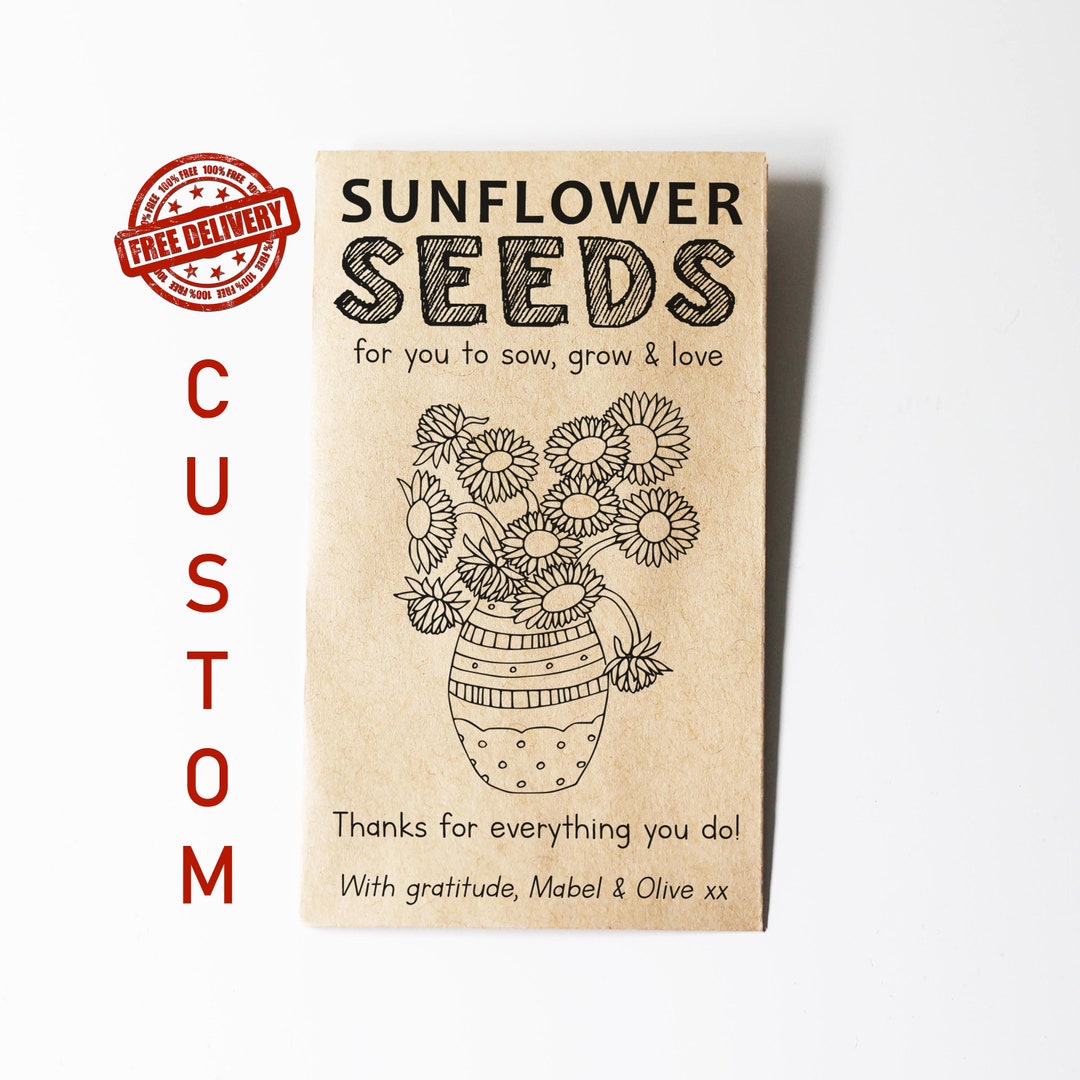 THANK YOU SEEDS Seed Packets Custom Seed Packets Thank You - Etsy