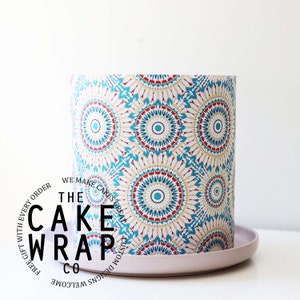 CAKE WRAP, Edible Icing, Cake Wrap, Icing Sheet, Icing Sheet for Cake, Cake, Cake Decorating, Boho Cake Wrap