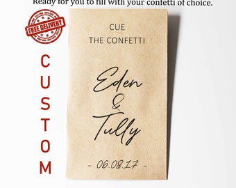 PACCHETTI DI CONFETTI DI MATRIMONIO, Pacchetti di coriandoli, Pacchetti di semi di coriandoli personalizzati, Confezione di coriandoli elegante, Bomboniere convenienti, Regalo, Bomboniera unica