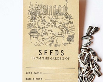 Seed Packets | Seed Envelopes | Seed Labeling | From the Garden Of | Seed Name | Date Picked | Vintage Seed Packet | Seeds To Sow