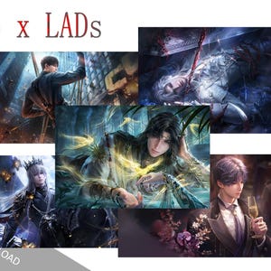 Caleb Sylus Rafayel Xavier Zayne Wallpaper • 10+ images • Digital Print - Artwork Modern Home Decor • Love and Deepspace (ref : 5 LADs 2026)