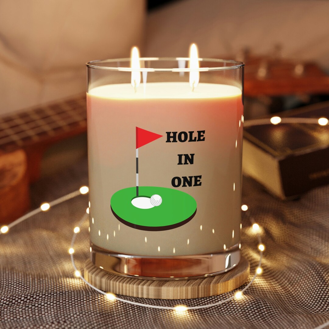 Golf Inspired 11 Oz Scented Candle Hole in One Golf Candle Etsy