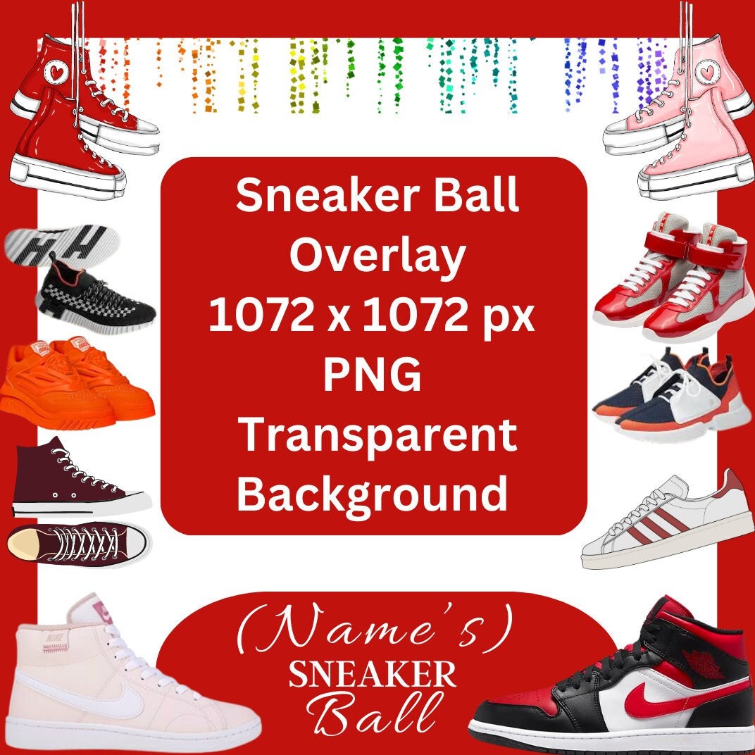 Editable 360 Photo Booth Sneaker Ball Overlay 1072 X 1072 Px Etsy