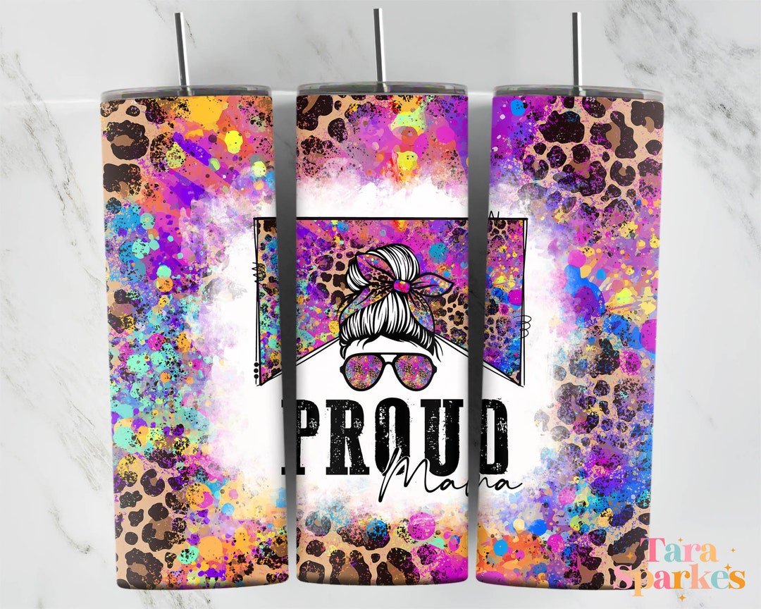 Proud Mama 20 Oz Skinny Tumbler Sublimation Design Instant - Etsy