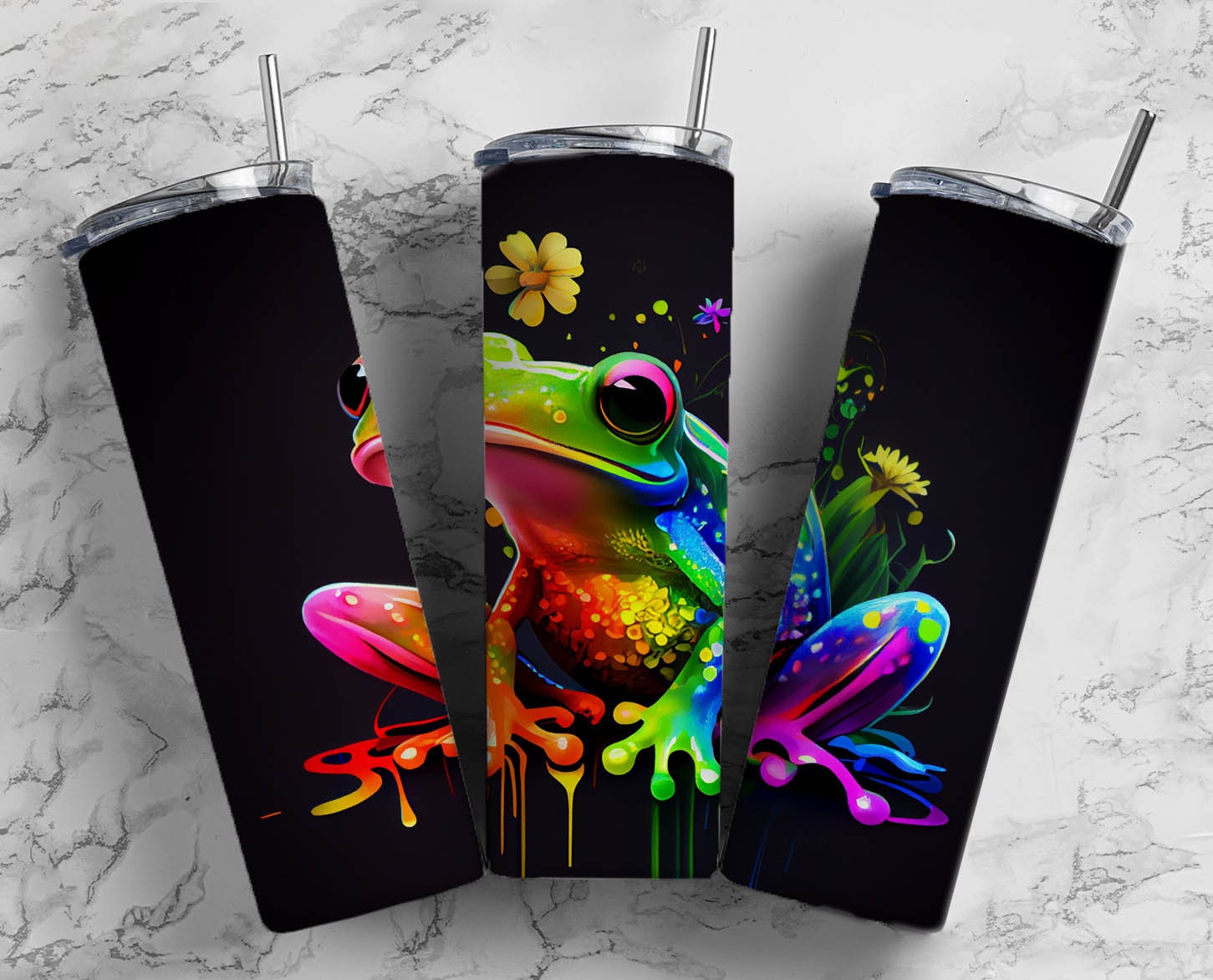 Cute Frog - Tumbler Wrap Sublimation Transfers – Sticky Fingers Vinyl &  Transfers