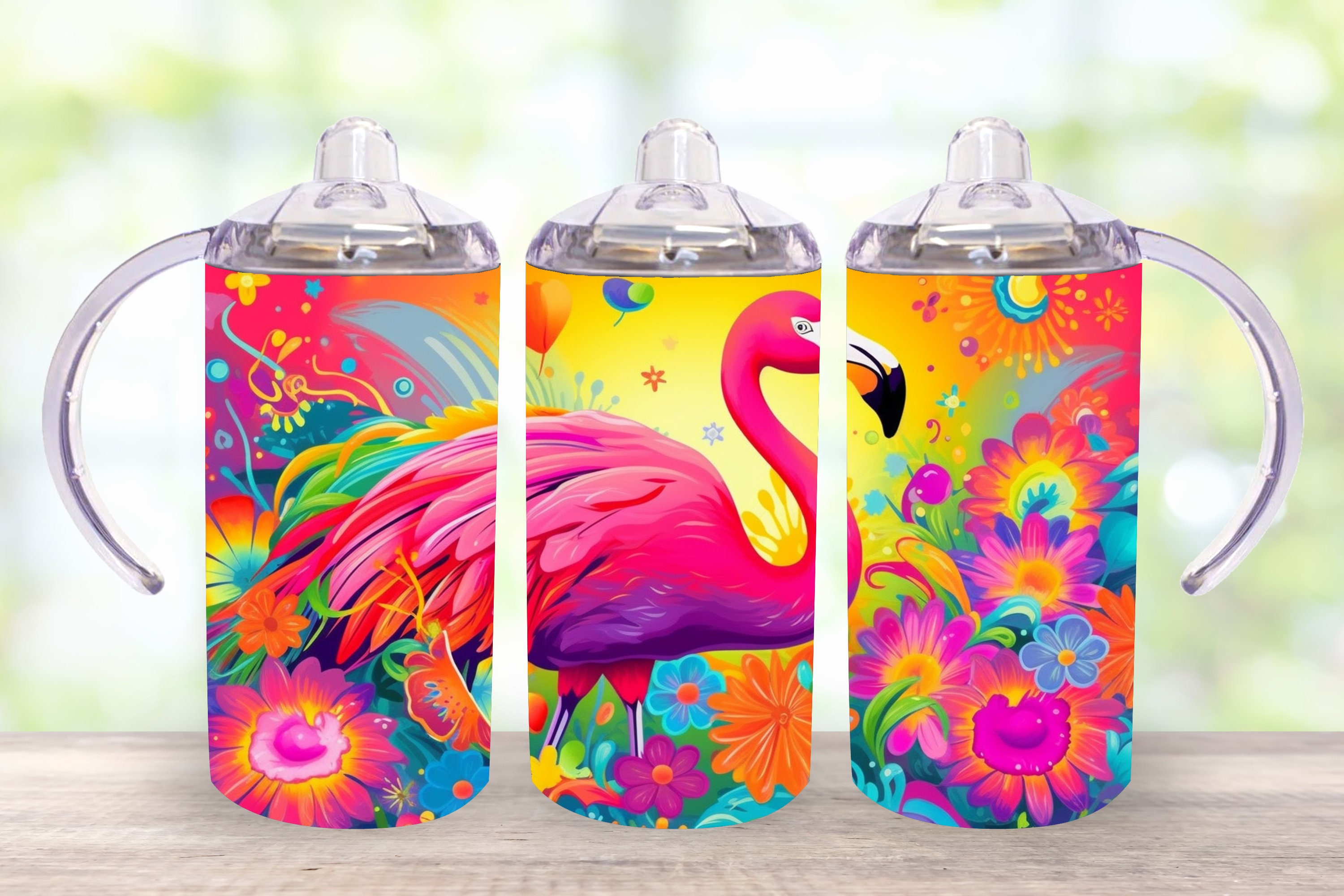 Sippy Cup Tumbler, Toddler Flamingo Sippy Cups, Personalized Sippy Cups,flamingo  Gifts for Toddlers,birthday Gifts for Toddlers,little Girls 