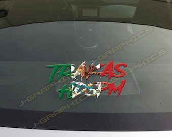 TRAKAS HDSPM Brush Design Vinyl Decal Sticker Car Truck SUV Window Bumper