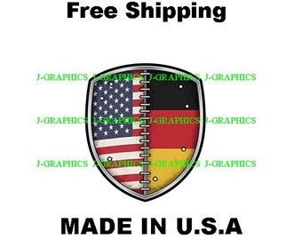 Adesivo Auto Vinile Germania, Stemma Nazionale Contorno, Sticker Per Auto E Superfici Lisce